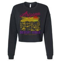 Arizona Retro Desert Vibes Cropped Pullover Crew