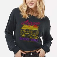Arizona Retro Desert Vibes Cropped Pullover Crew