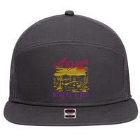 Arizona Retro Desert Vibes 7 Panel Mesh Trucker Snapback Hat