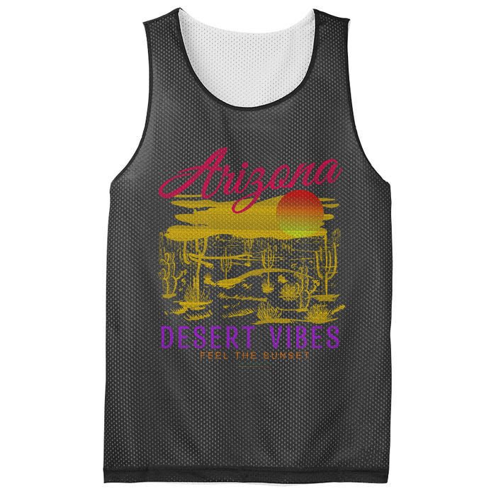 Arizona Retro Desert Vibes Mesh Reversible Basketball Jersey Tank
