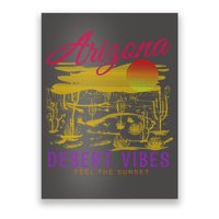 Arizona Retro Desert Vibes Poster