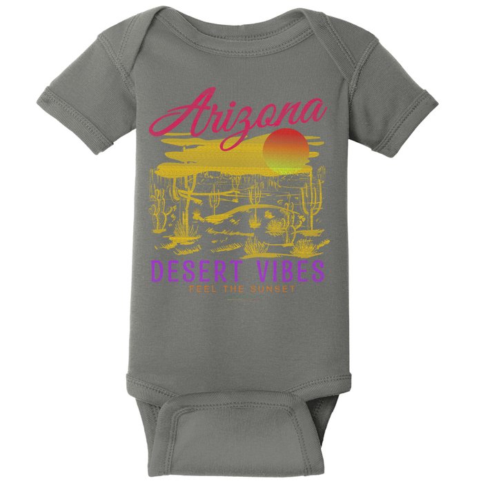 Arizona Retro Desert Vibes Baby Bodysuit