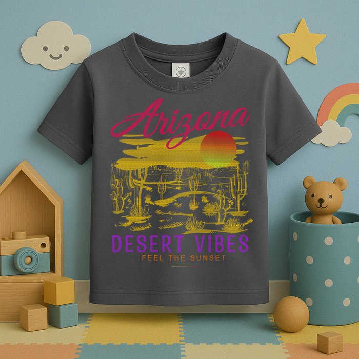 Arizona Retro Desert Vibes Toddler T-Shirt
