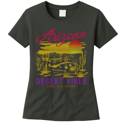 Arizona Retro Desert Vibes Womens T-Shirt