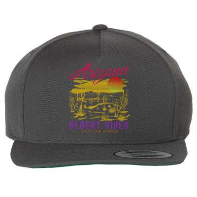 Arizona Retro Desert Vibes Wool Snapback Cap