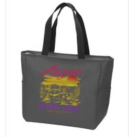 Arizona Retro Desert Vibes Zip Tote Bag