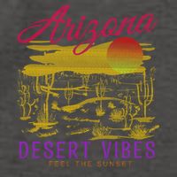 Arizona Retro Desert Vibes Vector Backpack