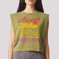 Arizona Retro Desert Vibes Garment-Dyed Women's Muscle Tee