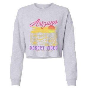 Arizona Retro Desert Vibes Cropped Pullover Crew