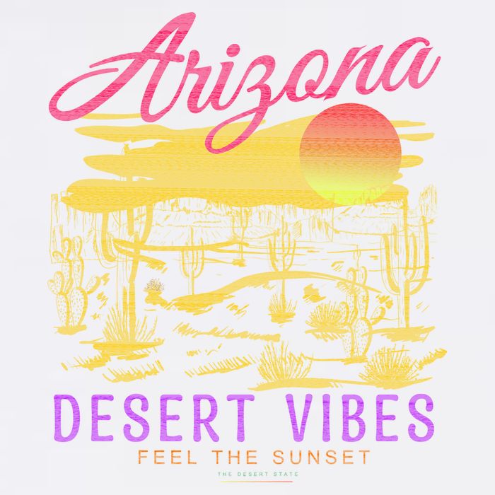 Arizona Retro Desert Vibes Garment-Dyed Sweatshirt