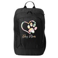 Animal Rescue Dog Paw Print Tie Dye Rainbow Dog Love City Backpack