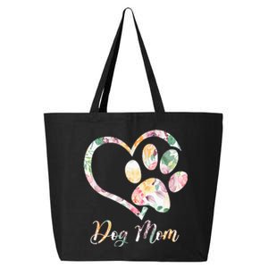 Animal Rescue Dog Paw Print Tie Dye Rainbow Dog Love 25L Jumbo Tote