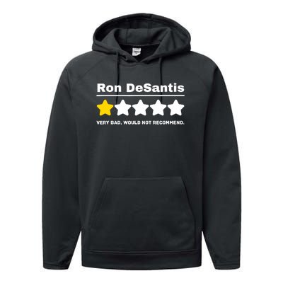 Anti-GOP Ron DeSantis Political Humor Funny Performance Fleece Hoodie