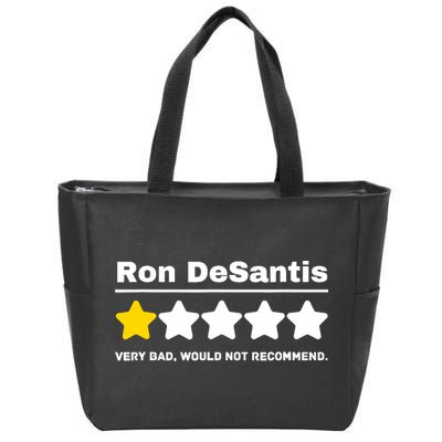 Anti-GOP Ron DeSantis Political Humor Funny Zip Tote Bag