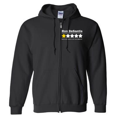 Anti-GOP Ron DeSantis Political Humor Funny Full Zip Hoodie