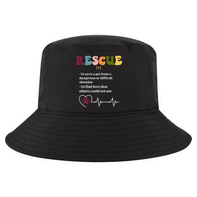 Animal Rescue Definition for Dog Lovers and Cat Lovers Cool Comfort Performance Bucket Hat