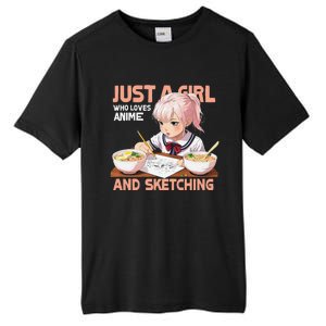 Anime Ramen Drawing Sketching Japan Anime Tall Fusion ChromaSoft Performance T-Shirt