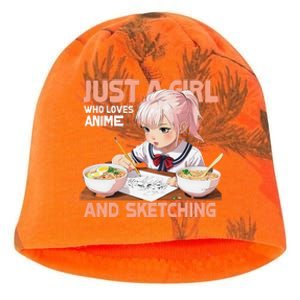 Anime Ramen Drawing Sketching Japan Anime Kati - Camo Knit Beanie