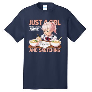 Anime Ramen Drawing Sketching Japan Anime Tall T-Shirt