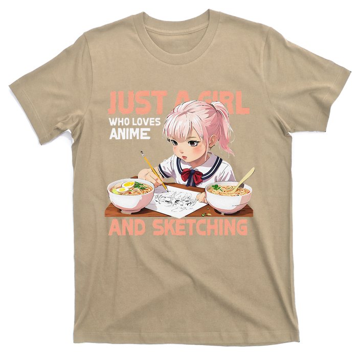 Anime Ramen Drawing Sketching Japan Anime T-Shirt