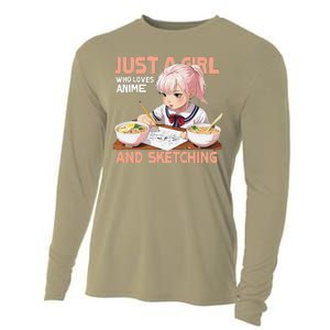 Anime Ramen Drawing Sketching Japan Anime Cooling Performance Long Sleeve Crew