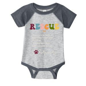 Animal Rescue Definition For Dog Lovers And Cat Lovers Infant Baby Jersey Bodysuit