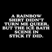 A Rainbow Didnt Turn Me Queer But The Ice Bath Scene In Stick It Did Sustainable Bucket Hat