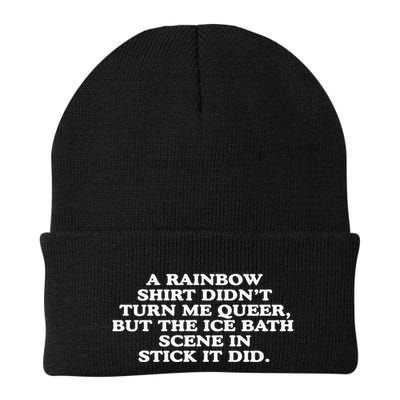 A Rainbow Didnt Turn Me Queer But The Ice Bath Scene In Stick It Did Beanie