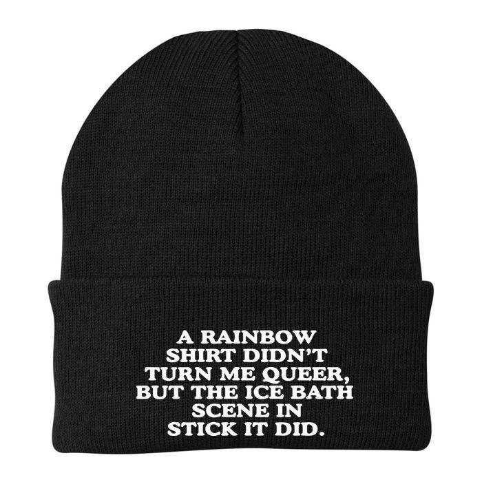 A Rainbow Didnt Turn Me Queer But The Ice Bath Scene In Stick It Did Beanie