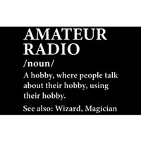 Amateur Radio Definition Hobby Funny Ham Radio Operator Bumper Sticker