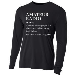 Amateur Radio Definition Hobby Funny Ham Radio Operator Cooling Performance Long Sleeve Crew