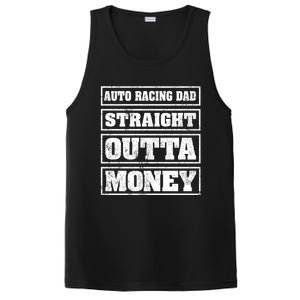 Auto Racing Dad Straight Outta Money Auto Racing Fathers Day Cool Gift PosiCharge Competitor Tank