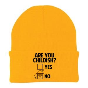 Are You Childish Yes Or No? Knit Cap Winter Beanie