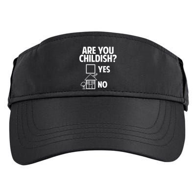 Are You Childish Yes Or No? Adult Drive Performance Visor