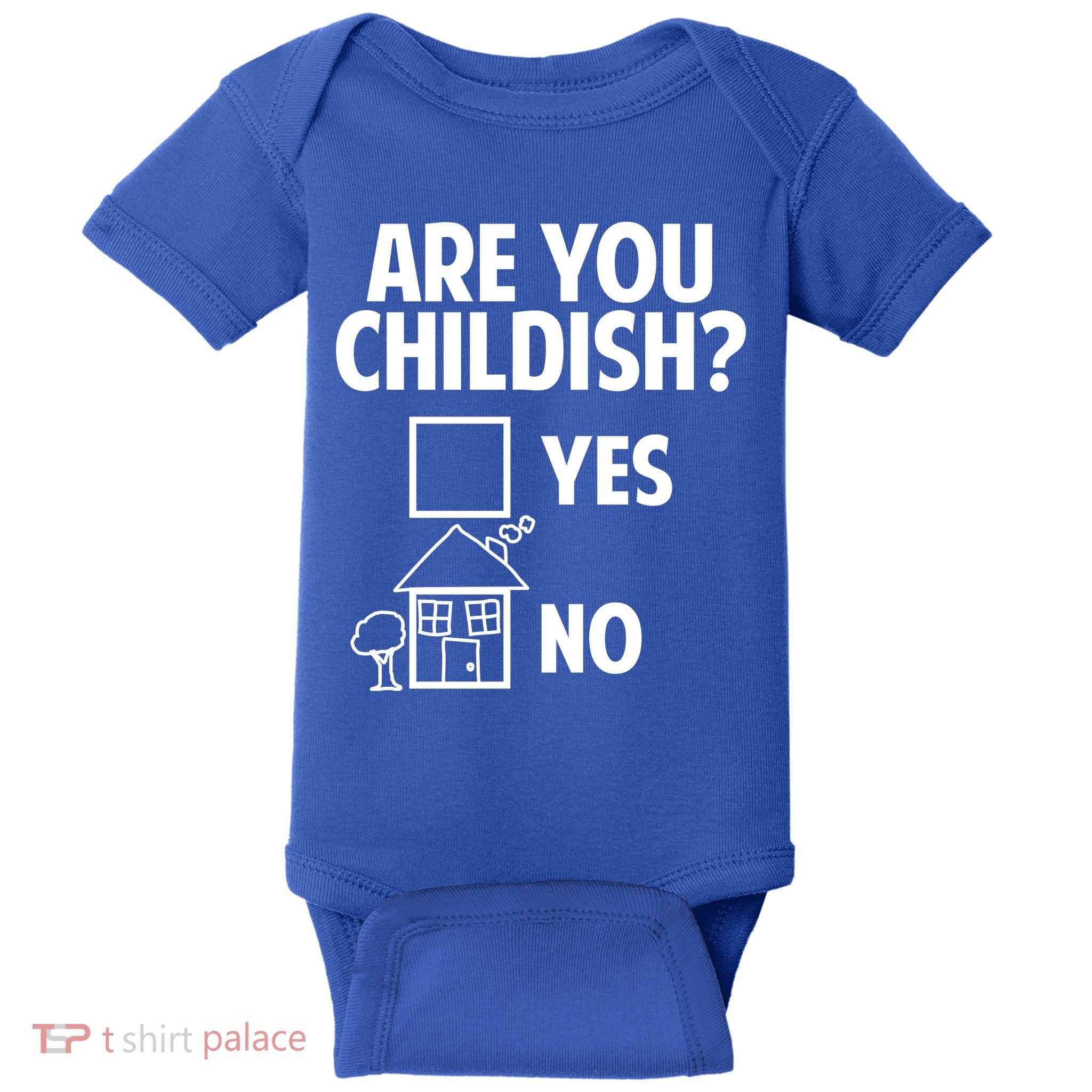Are You Childish Yes Or No? Baby Bodysuit