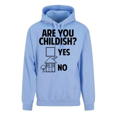 Are You Childish Yes Or No? Unisex Surf Hoodie