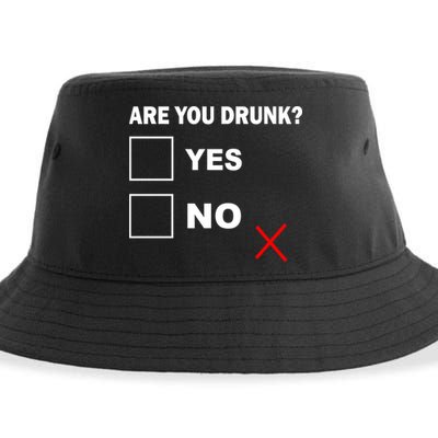 Are You Drunk? Yes or No Sustainable Bucket Hat