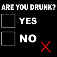 Are You Drunk? Yes or No Flat Bill Trucker Hat