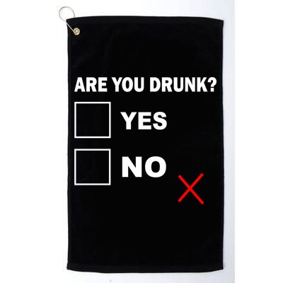 Are You Drunk? Yes or No Golf Towel