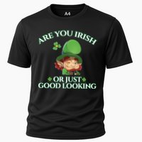 Are You Irish or Just Good Looking Leprechaun Cooling Performance Crew T-Shirt