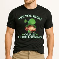 Are You Irish or Just Good Looking Leprechaun Cooling Performance Crew T-Shirt