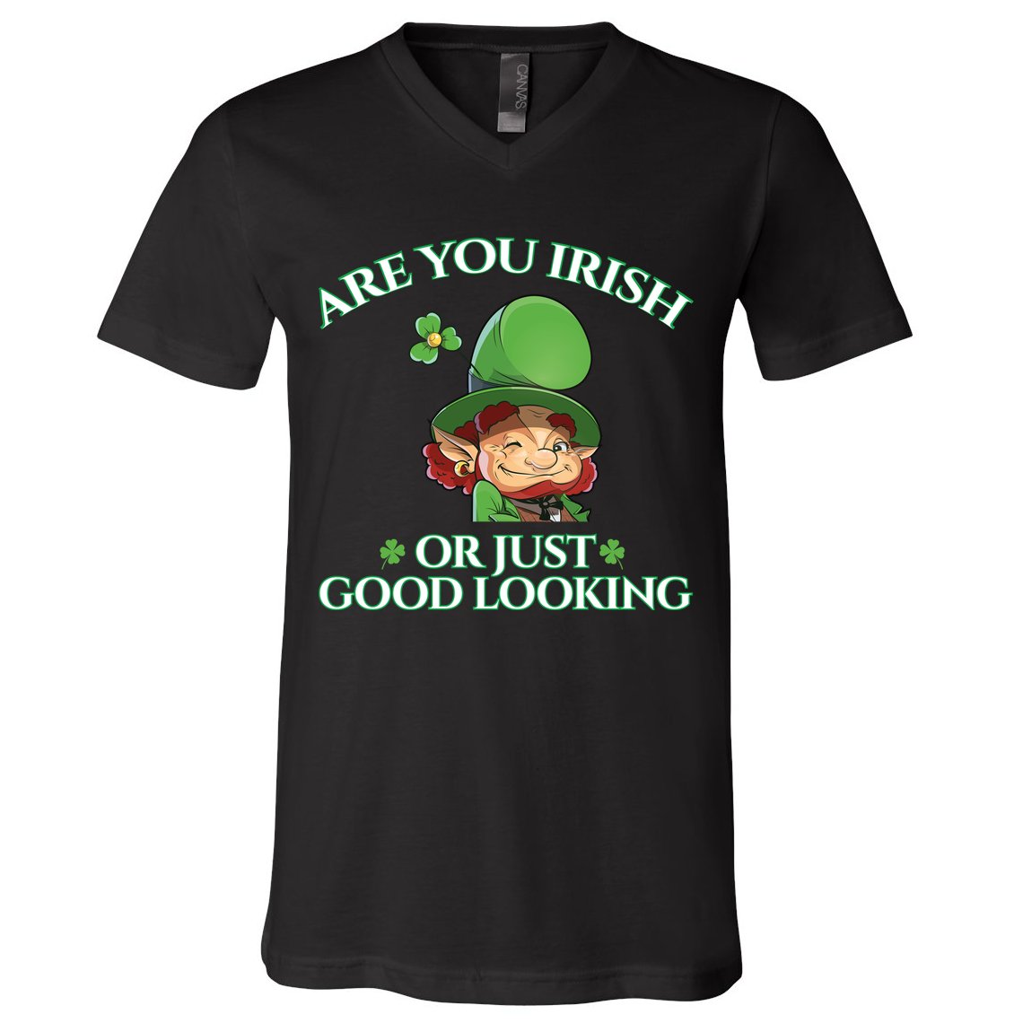 Are You Irish or Just Good Looking Leprechaun V-Neck T-Shirt