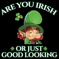 Are You Irish or Just Good Looking Leprechaun Drawstring Bag