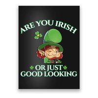 Are You Irish or Just Good Looking Leprechaun Poster