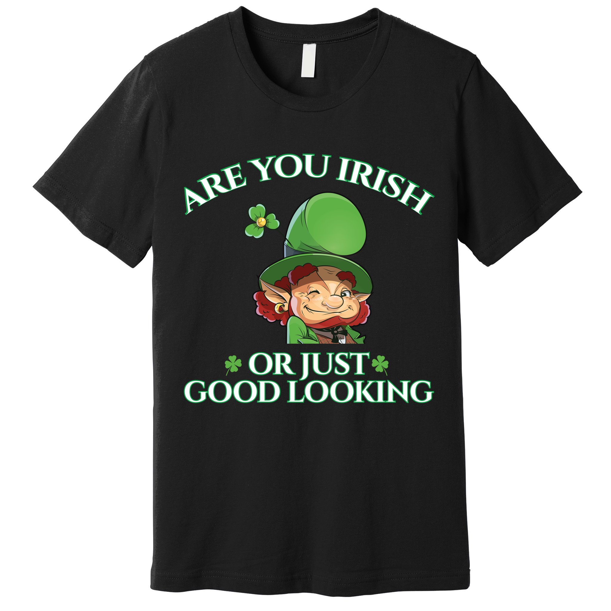 Are You Irish or Just Good Looking Leprechaun Premium T-Shirt