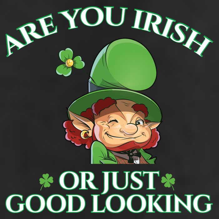 Are You Irish or Just Good Looking Leprechaun Golf Towel