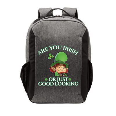 Are You Irish or Just Good Looking Leprechaun Vector Backpack