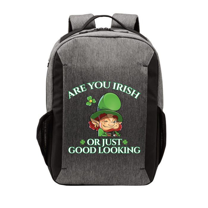 Are You Irish or Just Good Looking Leprechaun Vector Backpack