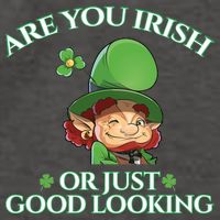 Are You Irish or Just Good Looking Leprechaun Vector Backpack