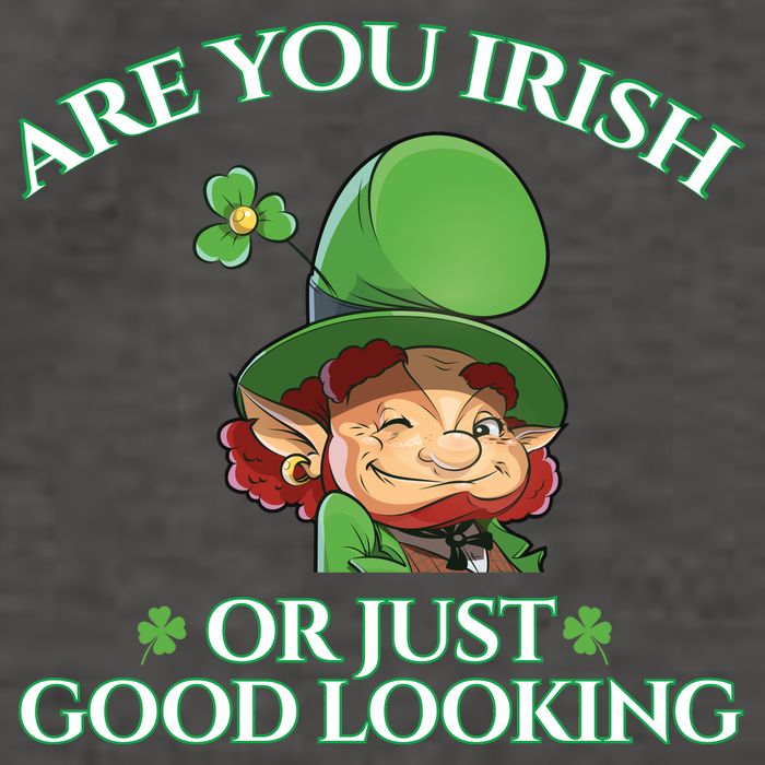 Are You Irish or Just Good Looking Leprechaun Vector Backpack